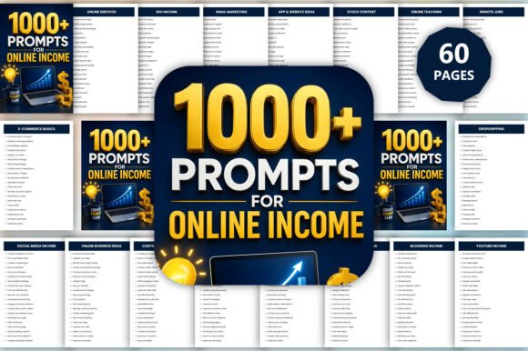 1000 Prompts for Online Income: A Comprehensive Guide to Building Multiple Streams