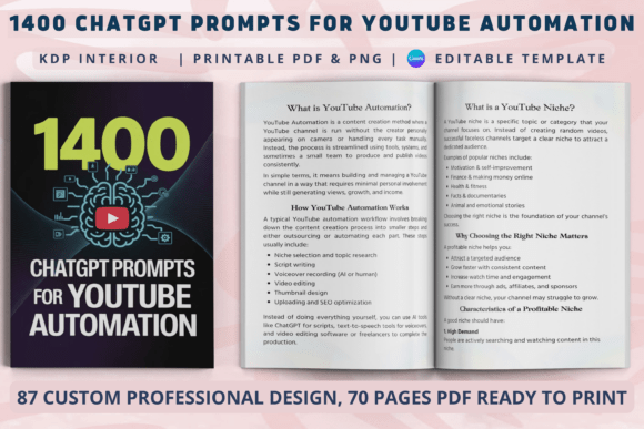 1400 AI Prompts for YouTube Automation: A Game-Changer for Content Creators