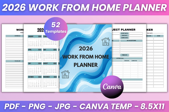 2026 Work from Home Planner KDP Interior: A Comprehensive Guide to Organizing Your Remote Work Life