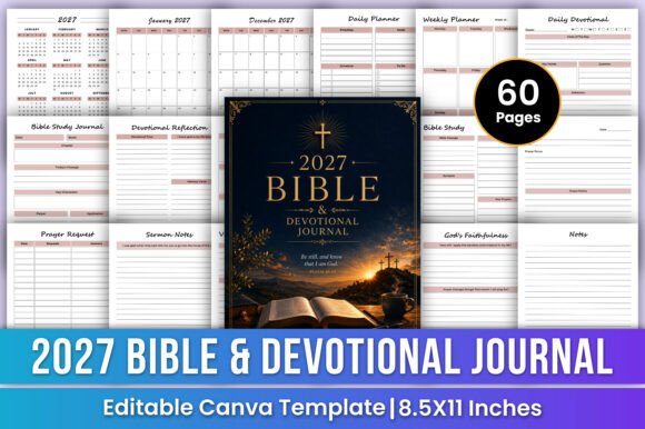 2027 Bible Devotional Journal Faith: Strengthen Your Spiritual Journey in a Structured Way