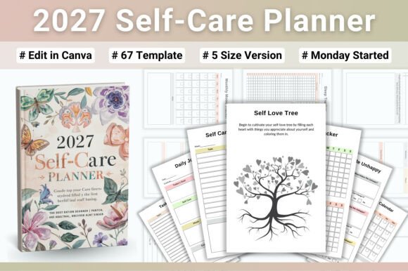 🌿 2027 Self-Care Planner: A Practical Tool for Holistic Wellness