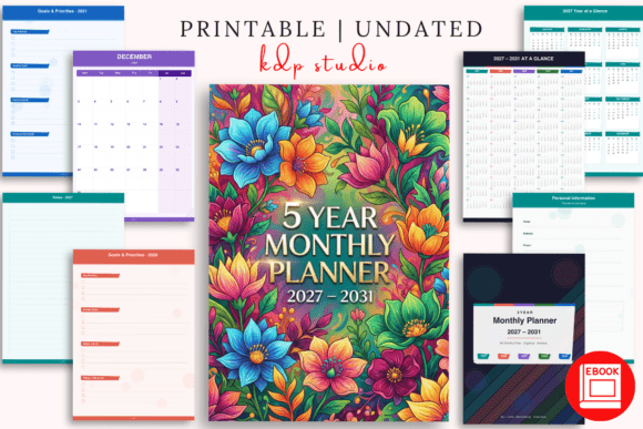 5 Year Monthly Planner 2027–2031 – Long-Term Planning for an Organized Life