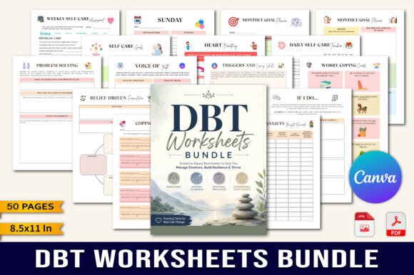 DBT Worksheets Bundle for Everyday Growth