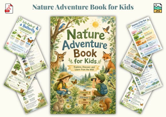 Nature Adventure Book for Kids – 51 Pages of Fun Learning Exploration