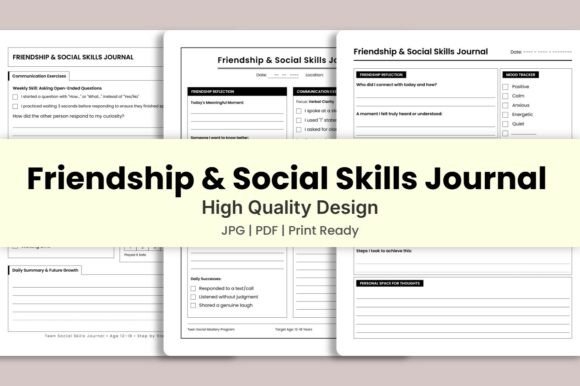Teen Social Skills Journal KDP Interior