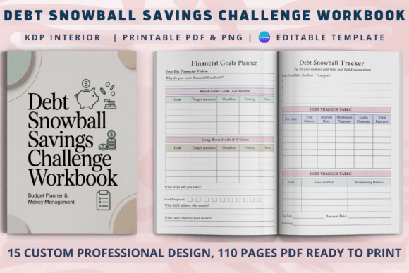 The Debt Snowball Savings Challenge Workbook: A Practical Tool for Financial Management