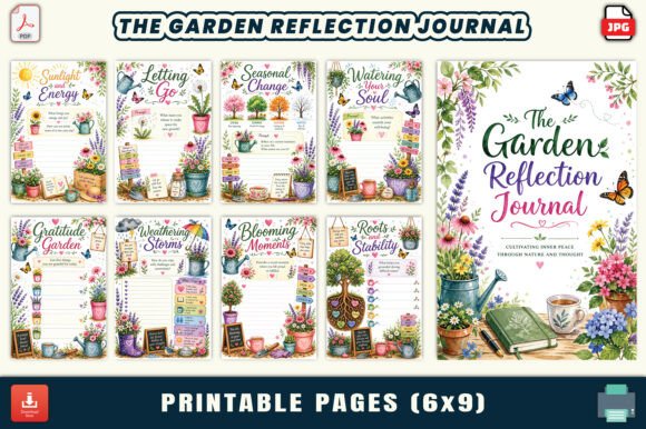 The Garden Reflection Journal – A Mindful Escape for Everyday Life
