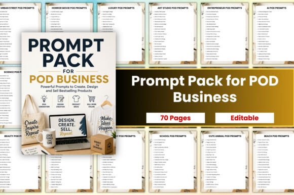 Unlocking Creativity with Prompt Pack for POD Business: A Comprehensive Guide