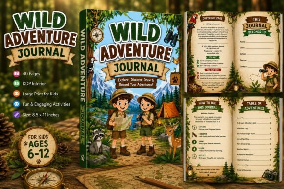 Wild Adventure Journal for Kids
